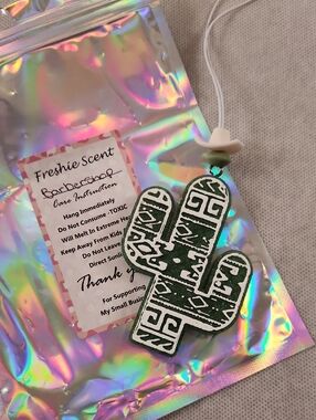 Cactus Air Freshener - Green & White